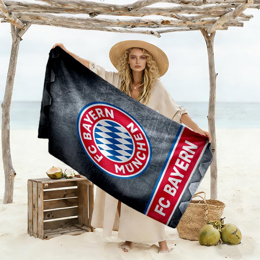 Fcb Beach Towel Soft Durable Quick-Dry Comfortable Lightweight Portable for Swimming,Beach,Camping, Travel, Beach Accessories,Gym