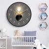Nordic Modern Quartz Wall Clock – Creative, Punch-Free Design for Living Room Decor