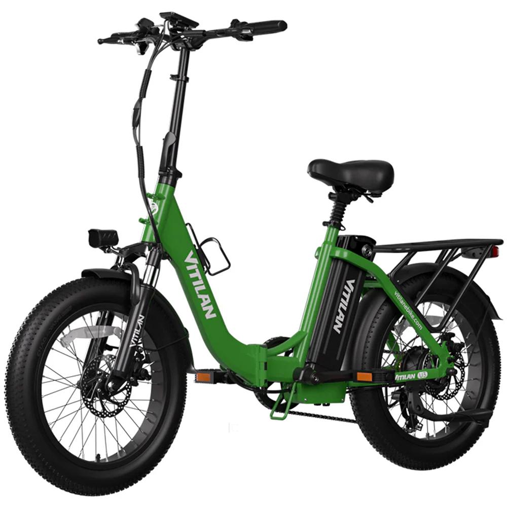 Electric Bicycle Foldable Vitilan 20" 750W Motor City Ebike 48V 13AH Max Range 60Km 7 Speed Top Speed 45Km/h U3