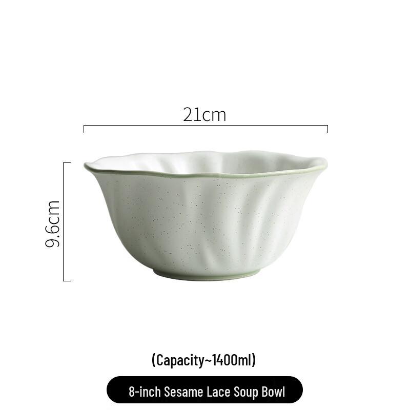 Nordic Style Sesame Lace Soup Bowl