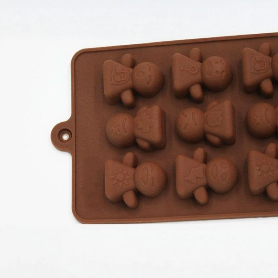 Cartoon Silicone Mold Ice Lattice Mold Flip Candy Cookie Cake Baking Molds