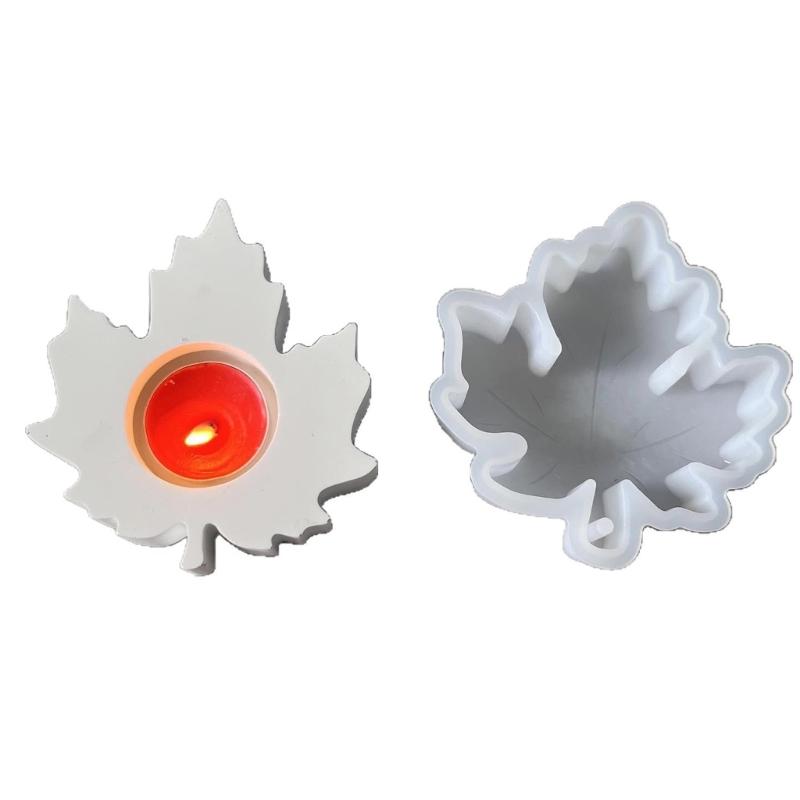 

Fall Maple Leaf Silicone Mold Silicone Candle Holder Molds For Tealight Stand Candle Holder Soap Autumn Home Decoration