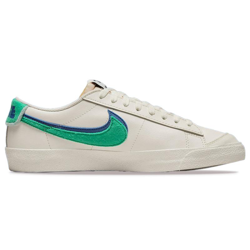 Nike Blazer Low 72 Double Swoosh Sail Green Blue Sneakers Skateboard Shoes DO9777-001