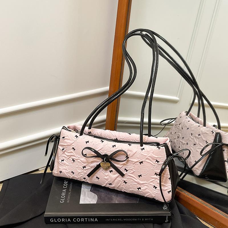 Bow women's bag new fashion versatile casual cute niche trend shoulder messenger bag