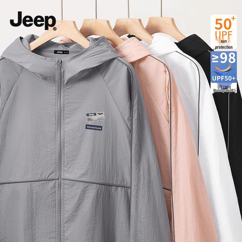JEEP Men s Lightweight Summer UV Protection Quick-Dry Cycling Jacket 2XL