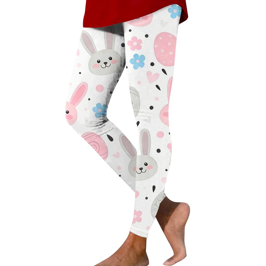 Pantaloni da Yoga Elasticizzati Slim da Donna Casual alla Moda per Esterno con Stampa Natalizia Pantaloni Corti