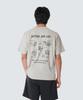 SNOWPEAK APPAREL Quick-Dry Gear Graphic Short Sleeve T-Shirt (S26Mutts10) Light Beige