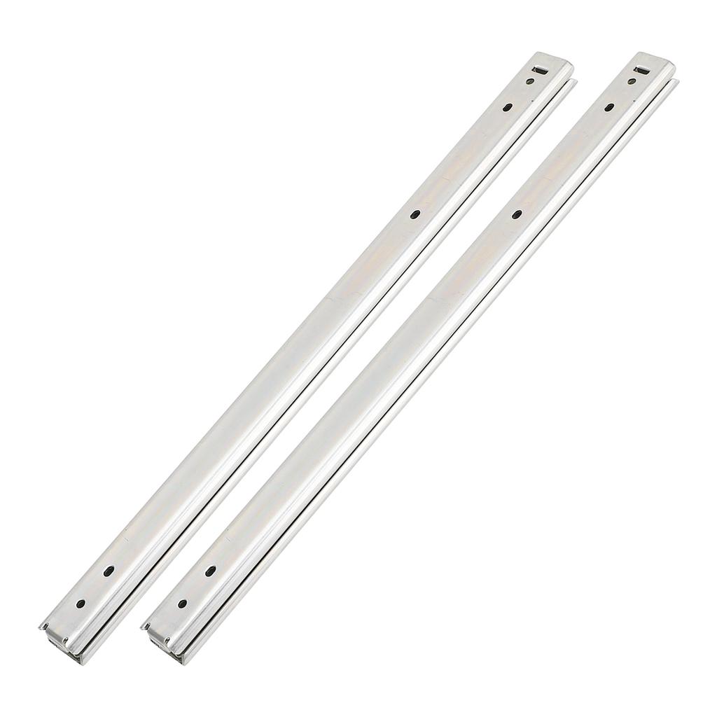 1 Pair of Drawer Slides Side Mount Full Extension 3 Fold Ball Bearing Runners Tracks 27 Series