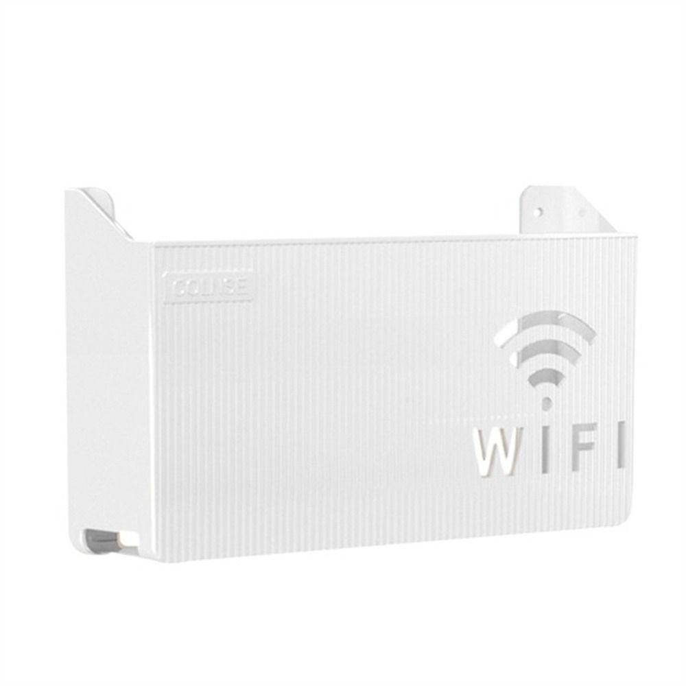 Wall-Mounted Media Boxes Router Organizer Box Router Shelf Wifi Storage Box Wifi Router Organizer