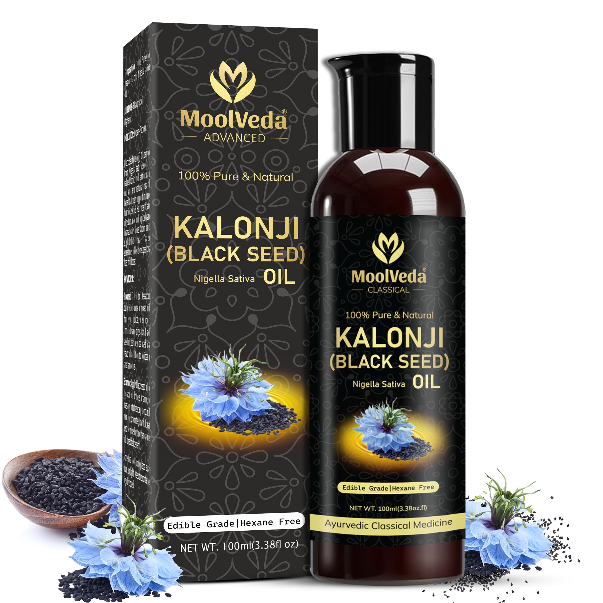 Moolveda Premium auksti spiesta melnā ķimeņu