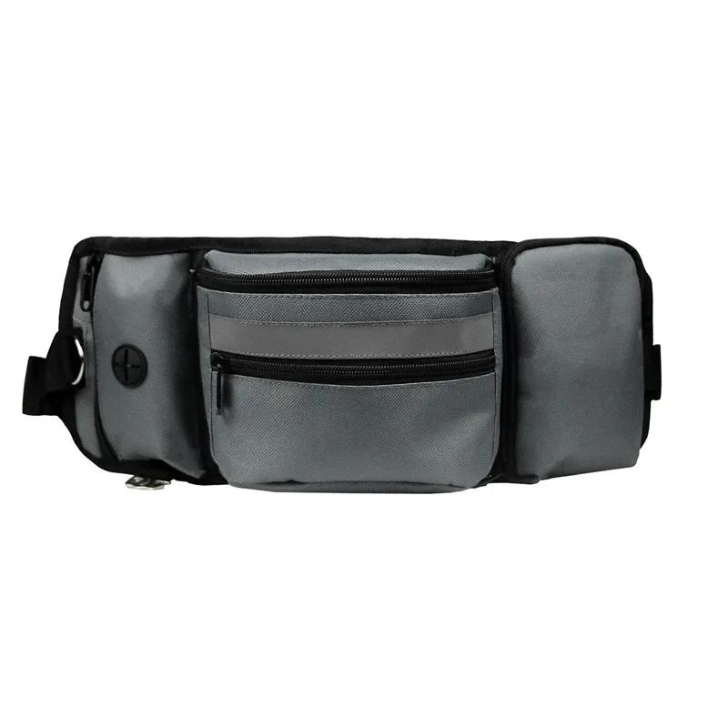 

Рюкзак для дресирування домашніх тварин Сумка для вигулу собак на відкритому повітрі Рюкзак для дресирування собак Водонепроникна багатофункціональна сумка для снеків для домашніх тварин сірий колір