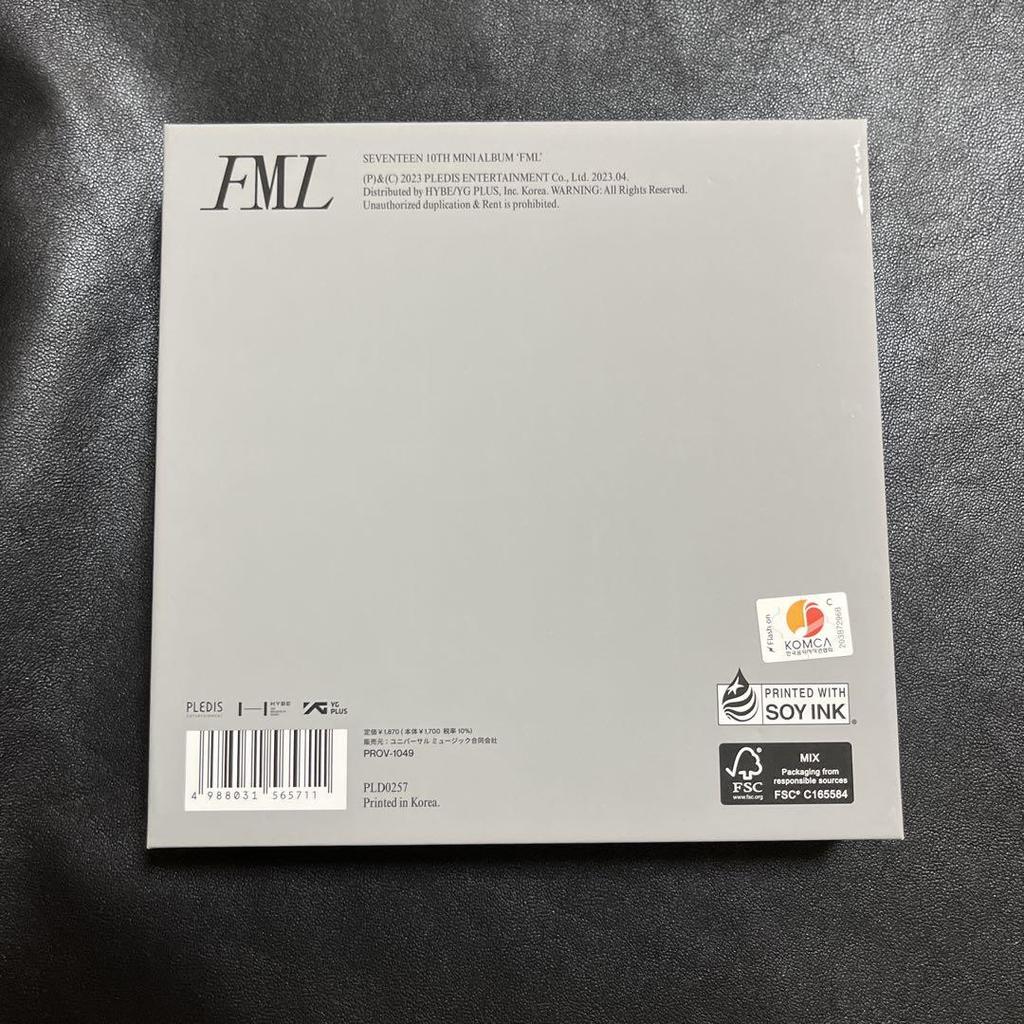 [USED] SEVENTEEN Album FML Carat Edition Jeonghan