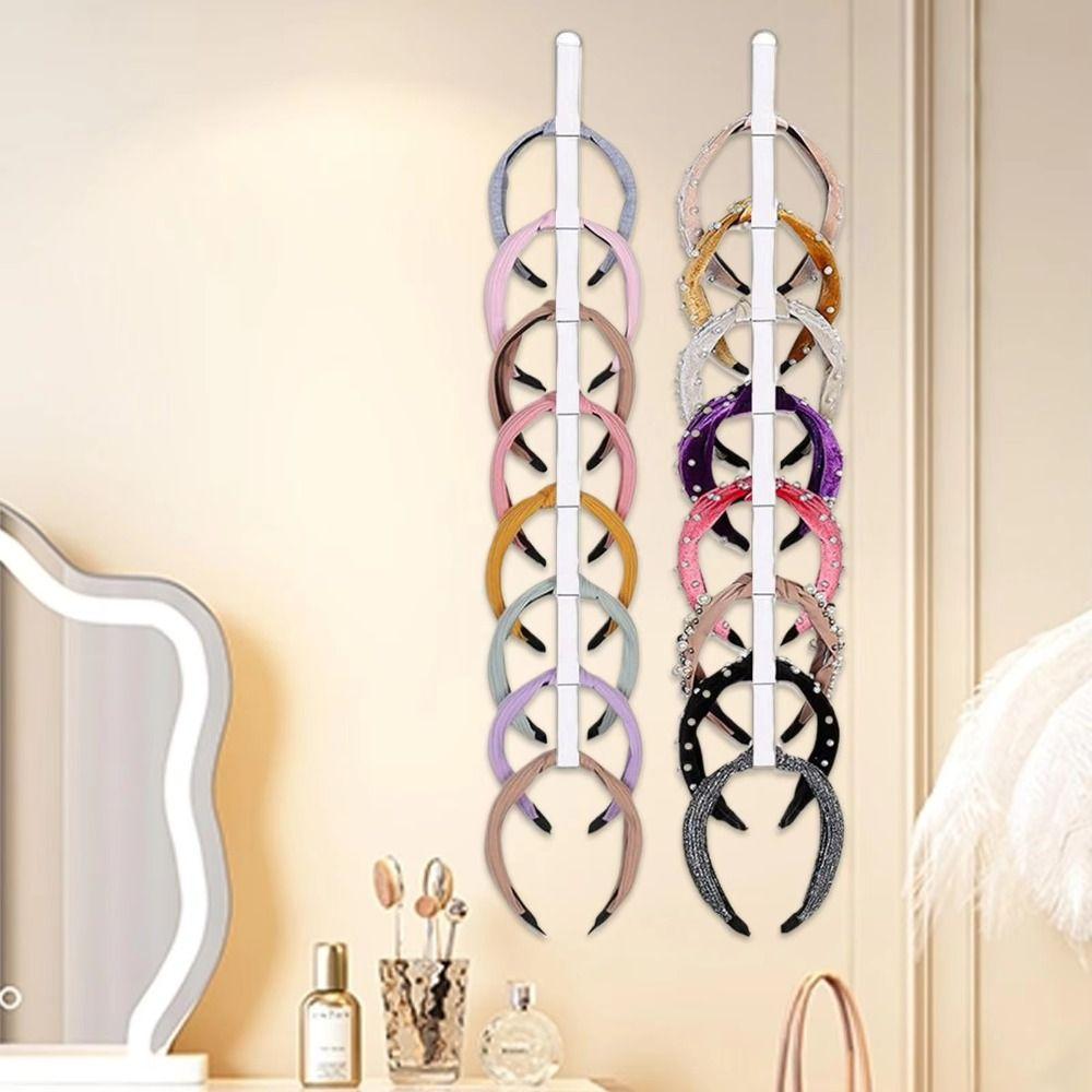 Wall-Mounted Headband Storage Holder Elastic Wall Headband Holder Headband Organizer Closet
