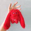 Yuqi Same Red Rabbit Gigi Keychain Plush Toys Doll Bag Pendant Cute Fans Gift