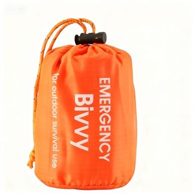 

Multi-pack emergency sleeping bags, orange, drawstring bag, portable, suitable for outdoor camping
