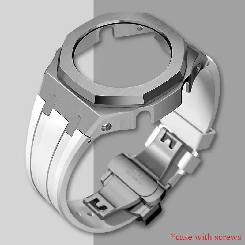 Gen4 Metal Case Bezel Frame GA2100 GAB2100 Casioak Mod Kit Modification Frame For GA2110 Metal Rubber Strap Accessory Wholesale
