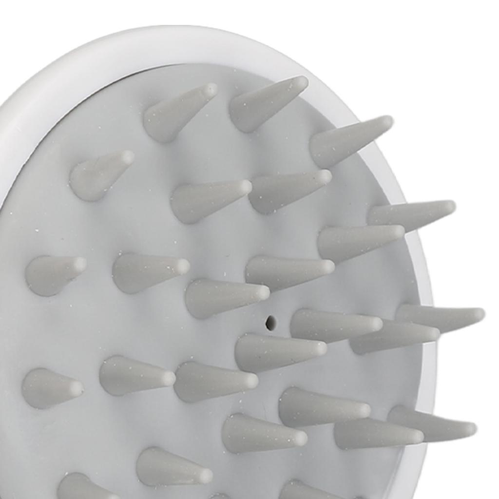 Hair Scalp Massager Long Silicone Bristles Anti Slip Palm Handle Shampoo Brush for Home Salon