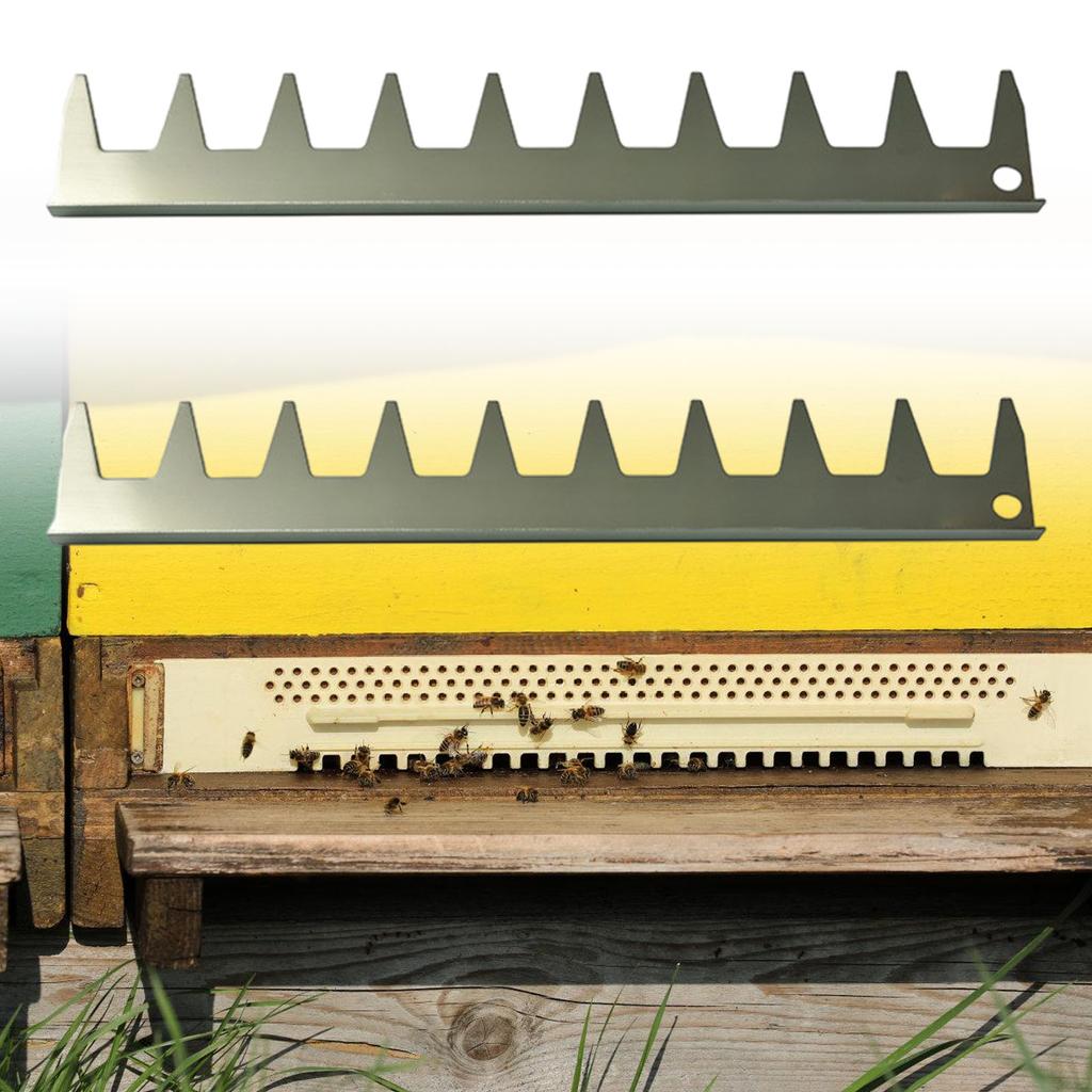 2x Stainless Beekeeping 9 Frame Spacing Accuracy Tool Ergonomic Design Suitable for Efficient Multiple Frame Measurement
