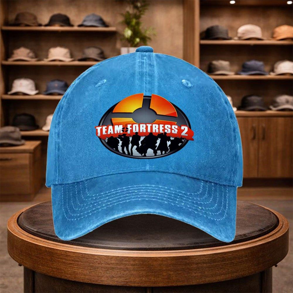 UnisexS Team Fortress Baseball Cap for Game Outdoor Stylish Adjustable Casual Hat Urban Style Lightweight Fashionable Flat Cap 1pc