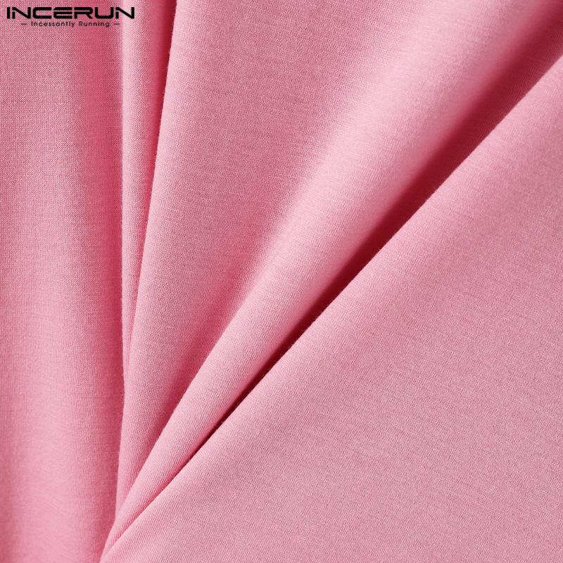 INCERUN Sommer Herre Rund Hals Ensfarget Sport Fritid Tanktopper Undertrøyer