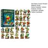 Frog Theme 2025 Christmas Advent Calendar 24 Day Countdown Box with 12 Acrylic Hanging Ornaments Xmas Tree Decorations