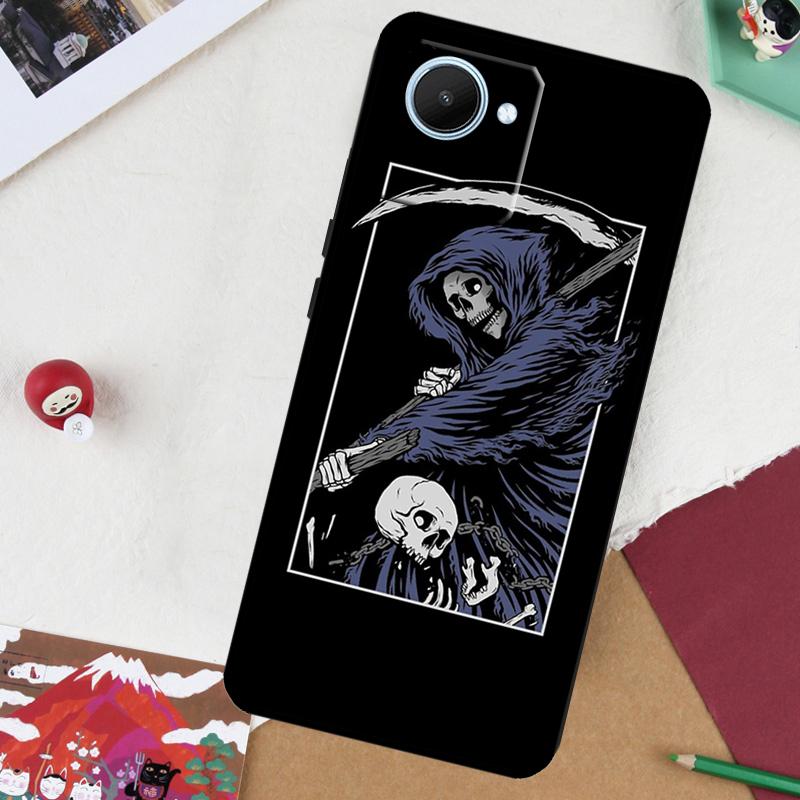 Death Tarot For Realme GT 7 Pro GT 6 5 6T 10 11 12 13 14 Pro Plus C61 C53 C51 C21Y C25S C75 C55 C67 Case