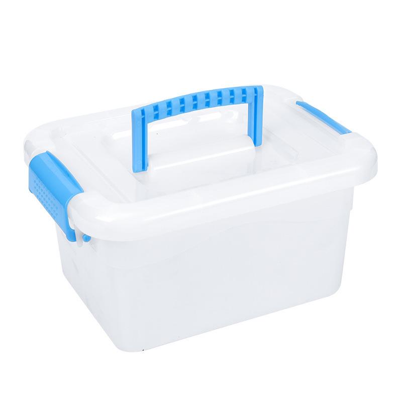 Plastic Storage Box with Lid for Toys, Clothes, and Household Items