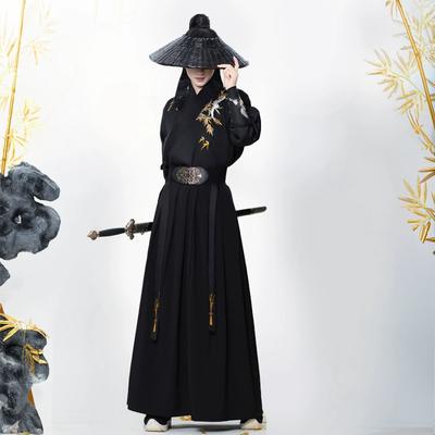Arti Marziali Stile Dinastia Song Cinese Hanfu Lunghezza Vita Ricamato Abiti Quotidiani Per Uomini E Donne
