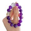 12Mm High Quality Royal Grape Purple Natural Amethyst Lemon Citrine Bracelet