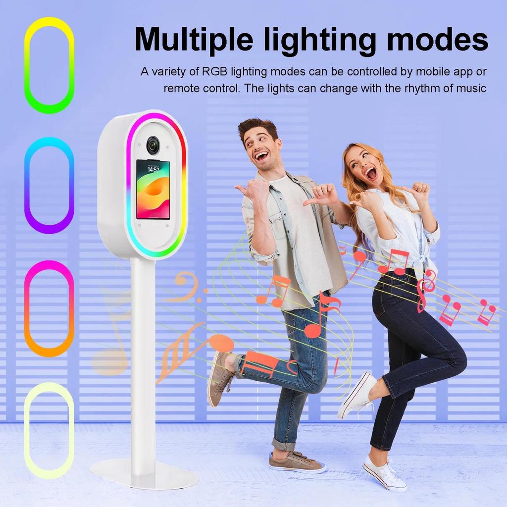 Customizable Oval DSLR Selfie Photo Booth
