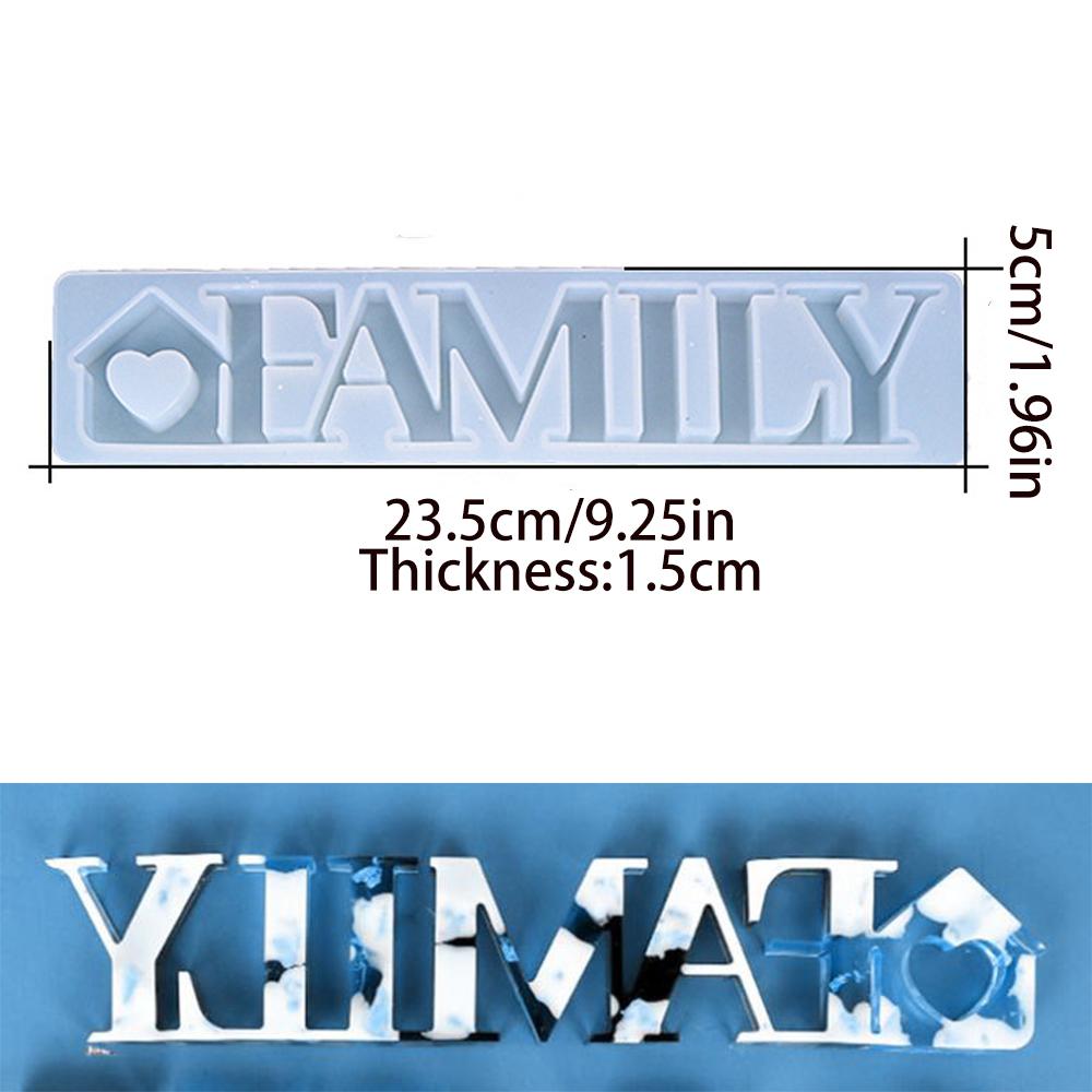 Home Love Silicone Mold Letters Epoxy Resin Mould for DIY Resin Crafts Casting Molds Home Decoration Jewelry Making Tool