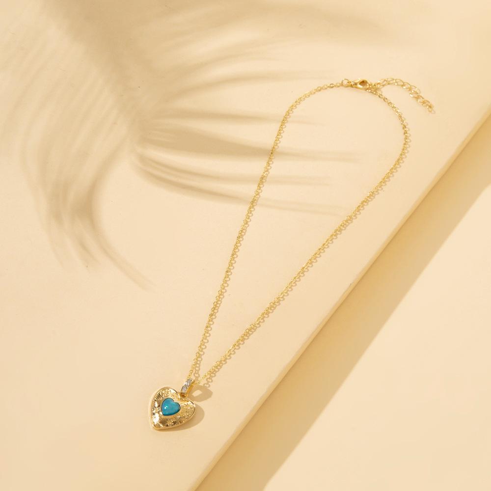 

Потрясающее двойное ожерелье с сердечком для женщин, модный уникальный подарок на любой случай