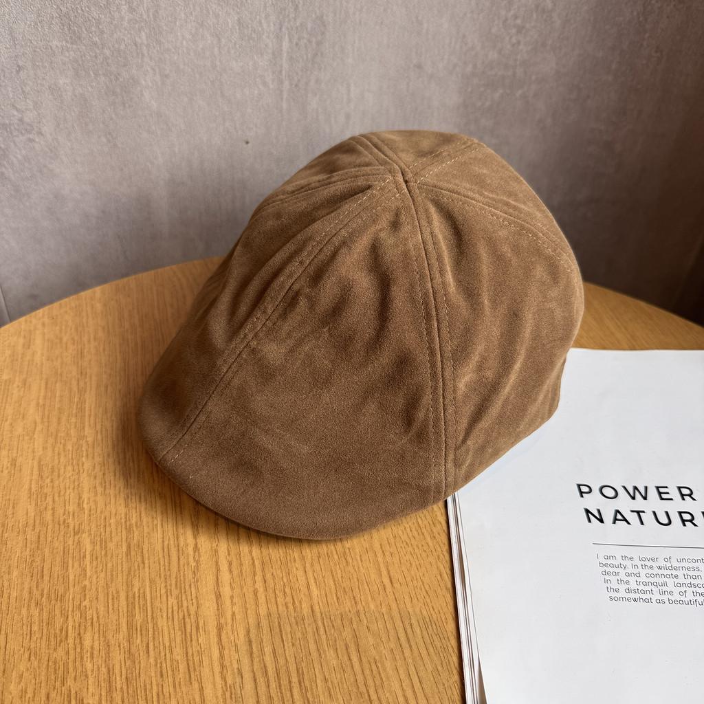 Color Simple Solid Suede Women Casual Beret For Autumn And Winter Use Daily