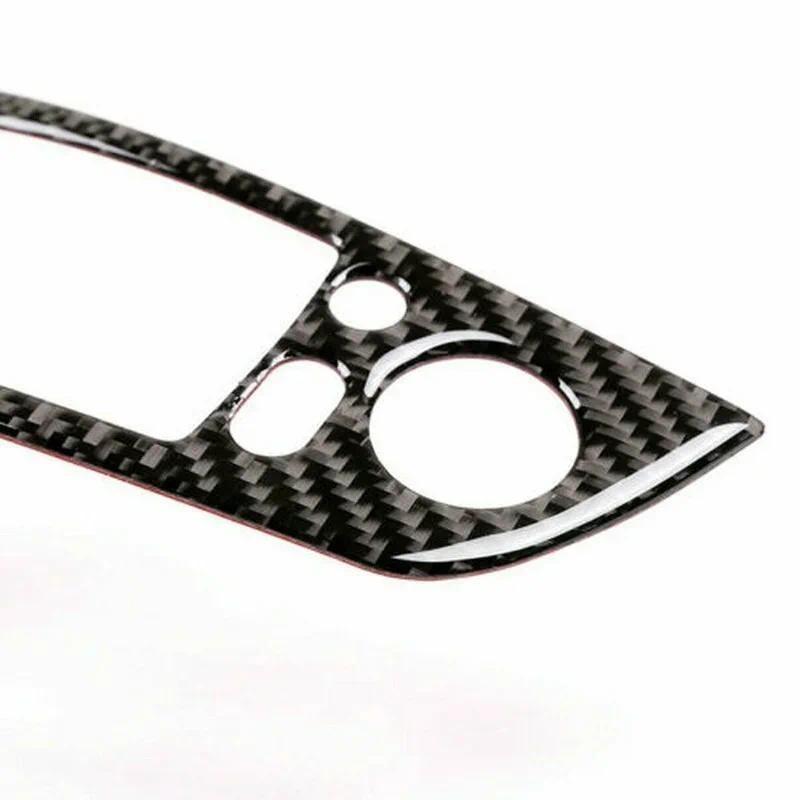4Pcs 35.8cm/37.8cm Carbon Fiber LHD Car Door Window Switch Button Cover Trims Sticker for BMW 3 Series E90 2005-2012