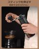 DERGUAM Manual Coffee Grinder, Adjustable Coarseness, Fully Washable, Portable, Compact, Grinds Beans and Grains, Easy To Clean (Black)