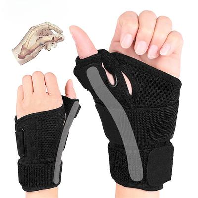 Adjustable Movement Recovery Thumb Two Way Support Wrist Guard,Thumb Stabilizer Wrist Guard for Men and Women-One Size Fits Most