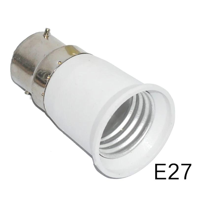 

B22 to E27 Bulb Socket High Quality Lamp Base Converter Adapter PC Fireproof Lamp Holder for Led Corn Bulb Spotlight 110V 220V