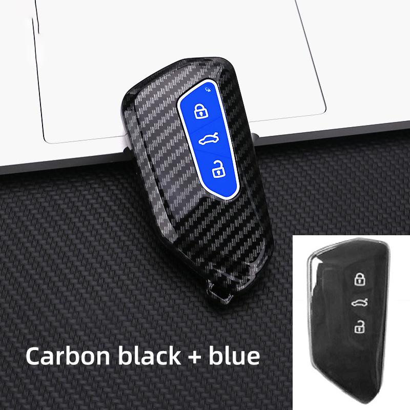 Silicon Carbon Fiber Abs Matte Car Key Cover Case For Volkswagen Vw Golf7 Mk7 Seat Ibiza Leon Fr 2 Altea Aztec For Skoda Octavia