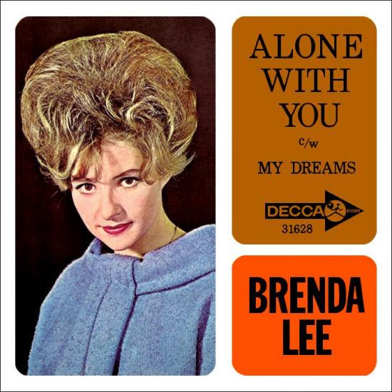 

7inch Record BRENDA LEE Alone With You 31628 DECCA 1964 US Rock Used