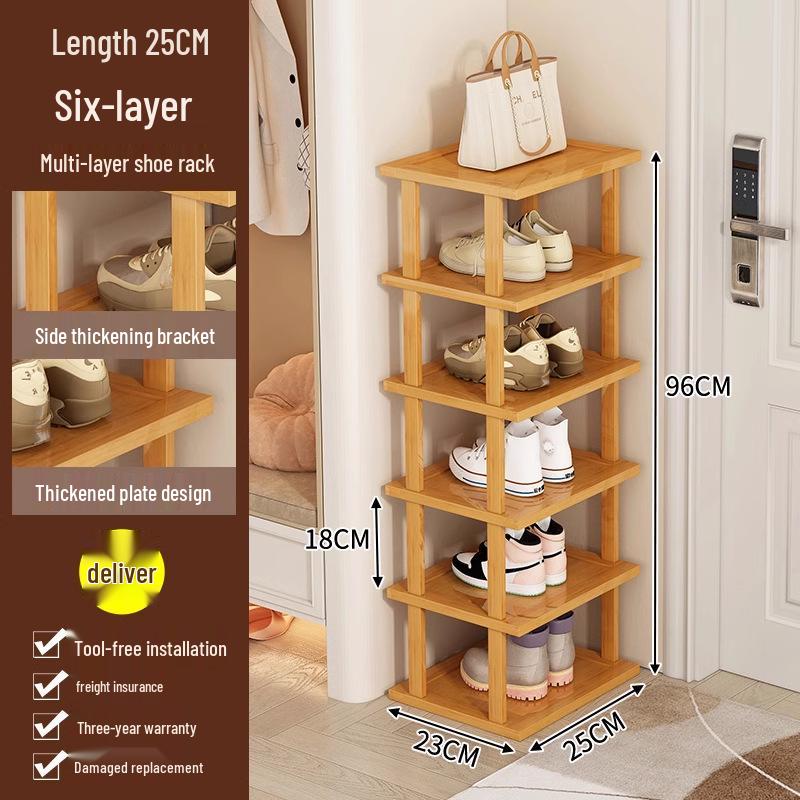Compact Multi-Layer Shoe Rack for Doorway, Home, or Dorm - Space-Saving Under-Table Shoe Storage Cabinet