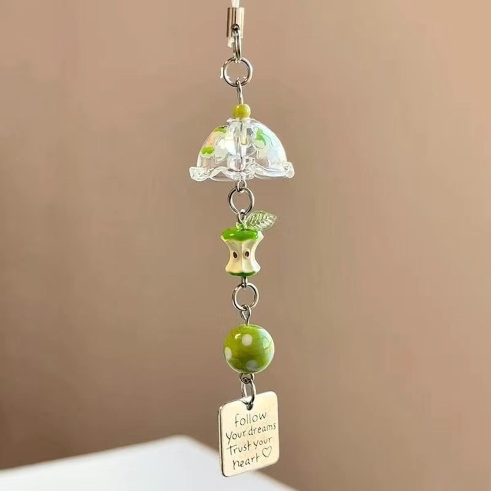 

Snowflake Winter Mobile Phone Charm Minimalist Valentine s Day & Gift Versatile Fashion Accessory Trendy Pendant One Size зелений