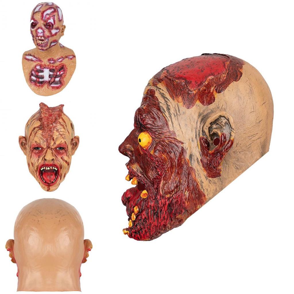 Scary Halloween Latex Mask Terrifying Zombie Costume Decoration