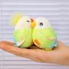 6cm Cartoon-Paarvögel Plüschtier Anhänger Heimdekoration Lustige Papageien-Kombination Geschenk für Freundin Valentinstag