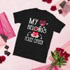 My Heart Belongs To Police Officer Valentines Day T-Shirt Couples Gift T-Shirt