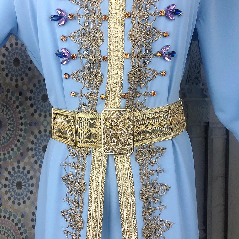 Goldfarbener neuer Gürtel für Damen, Gürtel, Kristall, Braut, Hochzeit, Bund