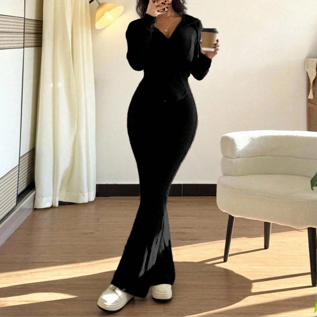 Two Piece Sets For Women Casual Loose Long Sleeve Shirts And High Waisted Drawstring Shorts Tracksuit Fall Outfits