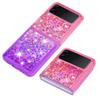 Husa cu gradient de culoare rezistenta la socuri pentru Samsung Galaxy Z Flip 5 Flip 4 Flip 3 5G Husa Diamond Bling Husa transparenta din silicon pentru Galaxy Z Flip5