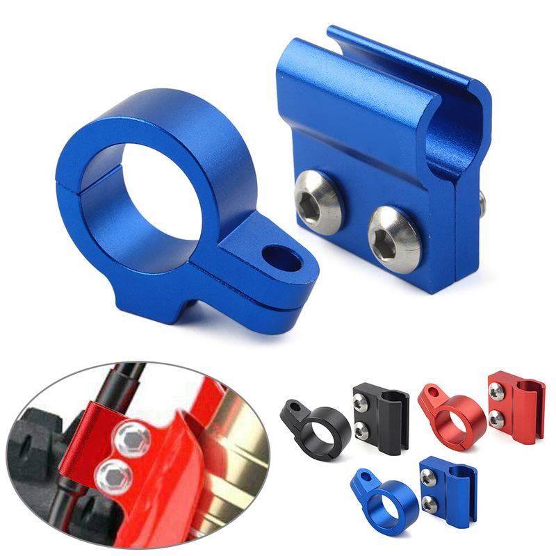 2pcs Motorcycle CNC Front Brake Line Hose Clamp For Honda CR80R CR250R CR125R 1996-2002 CR85R 03-07 CRF150R 2007-