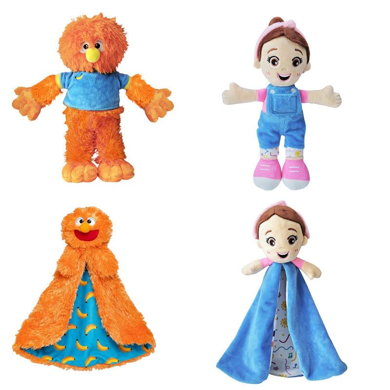 Adorável Boneca de Pelúcia Ms Rachel Brinquedo Macio Para Meninas Lovely Inteligente Companheiro Fofinho 30cm Com Macacão Azul