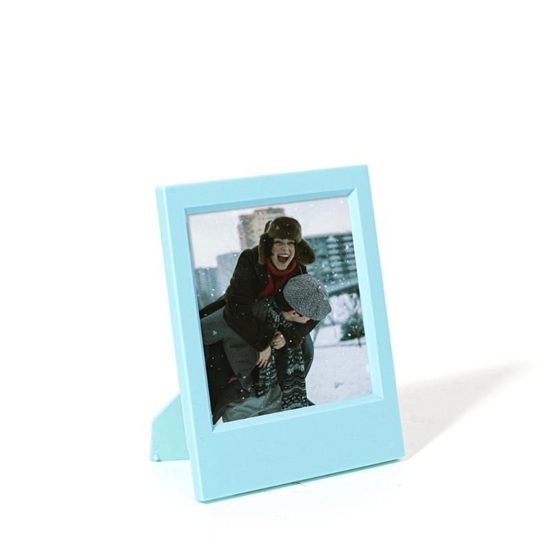652F Multipurpose Miniature Picture Frame 5Inch Resin Photo Holder with Folding Stand For Desktop Shelf Display Decoration